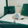 Rolex Day Date 36mm Ice Blue Diamond Baguette Solid Platinum 128236 *SOLD*
