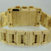 Bvlgari Rettangolo Chronograph RTC49G 18K Gold on bracelet Large Size.