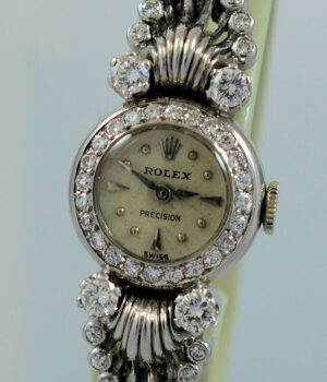 Ladies ROLEX 18ct White-Gold   Diamond Cocktail watch
