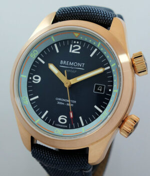 Bremont Argonaut Bronze, Blue dial   As new!