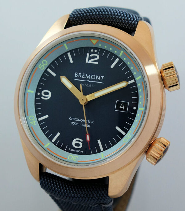 Bremont Argonaut Bronze, Blue dial   As new!