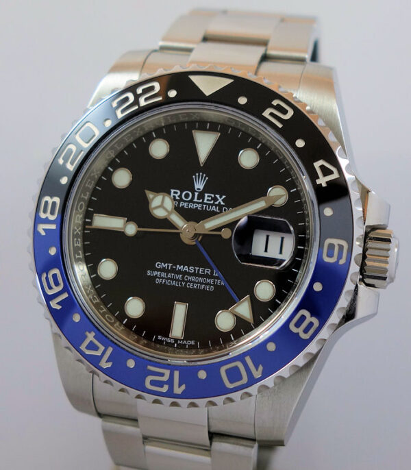 Rolex GMT MASTER II "BATMAN" 116710BLNR  B&P 2018