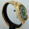 Rolex GMT 116718LN GREEN Dial 18k Gold  Box & Card
