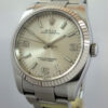 Rolex Oyster Perpetual 36mm 18k W/Gold Fluted bezel 116034  Box & Card