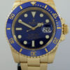 Rolex Submariner 18k Gold "Flat-Blue" dial 116618LB  Box & Card