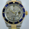 Rolex Submariner 18k & Steel 16613 Silver Factory Serti-dial Box & Papers