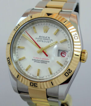 ROLEX  Datejust Turnograph 18k Yellow-Gold & Steel 116263