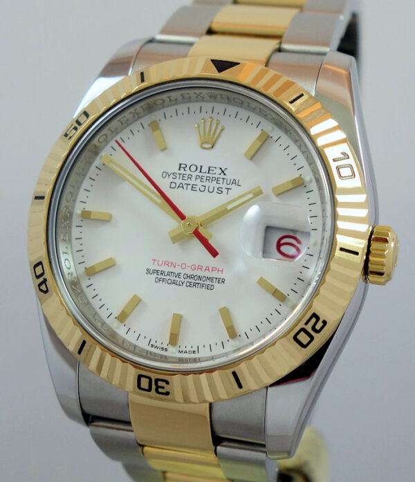 ROLEX  Datejust Turnograph 18k Yellow-Gold & Steel 116263