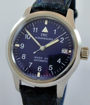 IWC Pilot   s Watch Mark XII Platinum  Blue dial IW324107