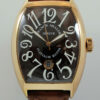 DSC07810 Franck Muller 18k Rose-Gold Cintrée Curvex Casablanca Chocolate dial 8880 SC DT