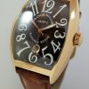 Franck Muller 18k Rose-Gold Cintrée Curvex Casablanca Chocolate dial 8880 SC DT