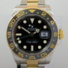 DSC08101 Rolex GMT II 18k Gold & Steel 116713LN Box, Card & Rolex Service History