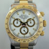 Rolex Daytona 18k & Steel, White dial 116523 Box & Papers