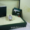DSC08145 Rolex Day-Date II PLATINUM President Ice Blue Diamond Dial 218206 Box & Card