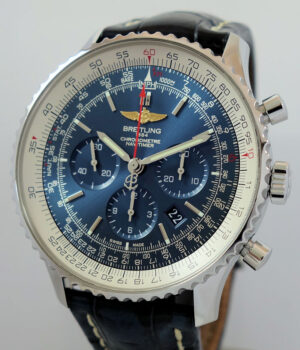 NAVITIMER 01 CHRONOGRAPH 46  AB012721/C889  Blue dial Box & card