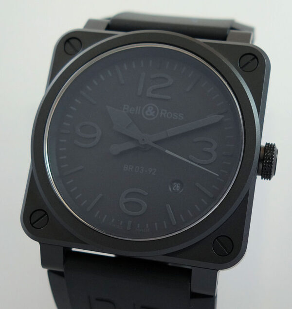 Bell & Ross BR03-94 "Phantom" 42mm Black Ceramic, Black dial