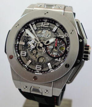 HUBLOT Big Bang Fusion FERRARI  Ltd. Edn. 1000 pieces 401.NX.0123.GR Full AD Service.
