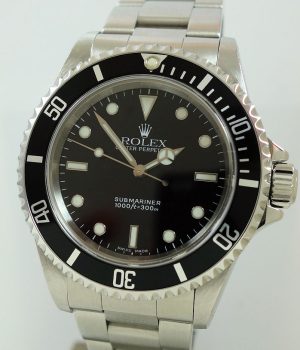 Rolex Submariner Non-Date 2 Lines 14060M Box   Papers 2000 Mint  