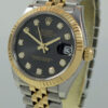 Rolex Datejust 31mm 18k & Steel Dark-Grey Sunray, Diamond-dial 278273