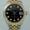 Rolex Datejust 31mm 18k & Steel Dark-Grey Sunray, Diamond-dial 278273