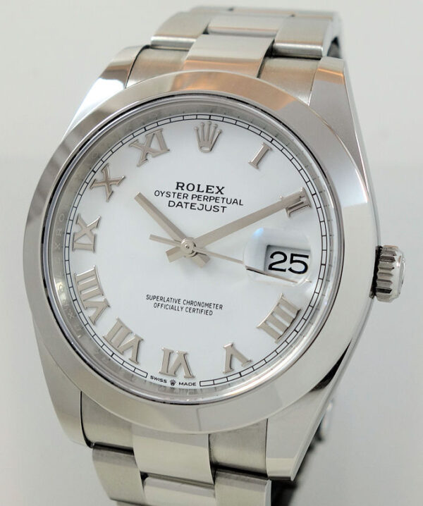 Rolex Datejust 41 White Dial 126300 Box and Card 2019