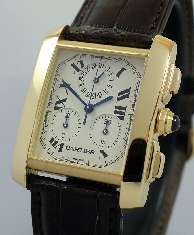 Cartier Tank Francaise Chronograph 18K Yellow Gold W5000556 - Watchtime ...