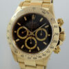 DSC09655 Rolex Daytona 18k Yellow-Gold, "Zenith" Black Dial 16528 Full set
