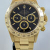 DSC09662 Rolex Daytona 18k Yellow-Gold, "Zenith" Black Dial 16528 Full set