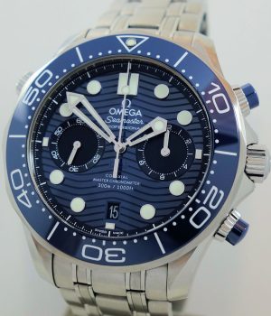 Omega Seamaster DIVER 300m CO   AXIAL MASTER CHRONOMETER CHRONOGRAPH 44mm Blue dial  210 30 44 51 03 001
