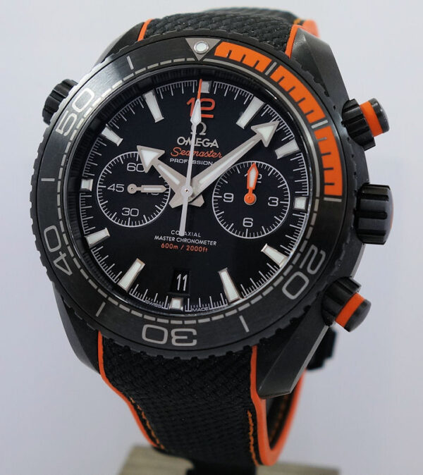 OMEGA PLANET OCEAN DEEP BLACK 600M CO‑AXIAL MASTER CHRONO 215.92.46.51.01.001