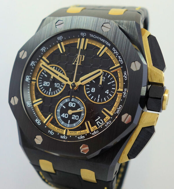 Audemars Piguet Royal Oak Offshore Ceramic Yellow Gold 43mm 26420CE.OO.A127CR.01 2023 Box & Card