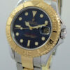 DSC01155 Rolex Yachtmaster 18k Gold & Steel 35mm Blue-dial Mid-Size 168623