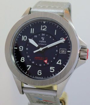 YEMA Flygraf French Air   Space Force GMT Limited Edition  18 500 YAA21-GMS