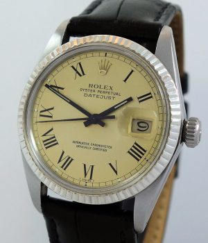 Rolex Datejust 36 Champagne Buckley Dial 16013  c 1983