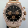 DSC01946 Rolex Daytona 18k EVEROSE 116505 Black & Gold dial Box & Card 2013