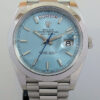 Rolex Day-Date 40 Platinum 228206  ICE-BLUE Dial  Box & Card 2021