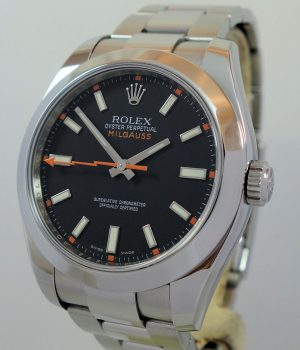 Rolex Milgauss 116400 Black-dial  Clear Sapphire