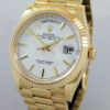 DSC02190 Rolex 18ct Yellow-Gold President Day-Date 36mm White-dial 128238 Box & Card 2023