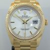 Rolex 18ct Yellow-Gold President Day-Date 36mm White-dial 128238  Box & Card 2023