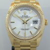 DSC02193 Rolex 18ct Yellow-Gold President Day-Date 36mm White-dial 128238 Box & Card 2023