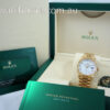 DSC02204 Rolex 18ct Yellow-Gold President Day-Date 36mm White-dial 128238 Box & Card 2023