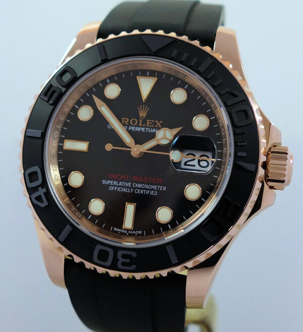 Rolex Yacht-Master 116655 40mm 18ct Everose Gold Box & Card