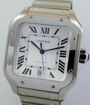 Cartier SANTOS DE CARTIER Large size WSSA0018 Steel   Leather Sep 2023