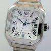 DSC02581 Cartier SANTOS DE CARTIER Large size WSSA0018 Steel + Leather Sep 2023