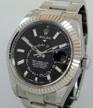 Rolex Sky-Dweller 326934 Black Dial Box   Card 2018   NEW with Full Stickers  