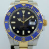 Rolex Submariner 18k & Steel, Blue dial 116613LB  Box & Card
