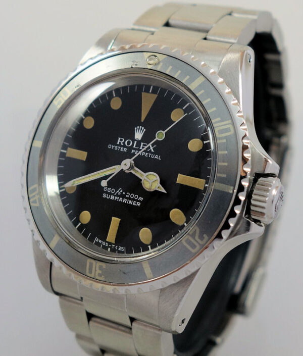 Vintage Rolex Submariner Non-Date ref 5513 c 1972 Ghost Bezel