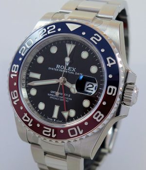 ROLEX GMT PEPSI Steel 126710BLRO Oyster bracelet DEC 2021 Box   Card  COMPLETELY UNUSED WITH FULL FACTORY PLASTIC INTACT 