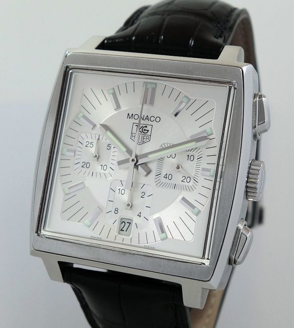 TAG Heuer Monaco Chronograph CW2112 Silver-dial