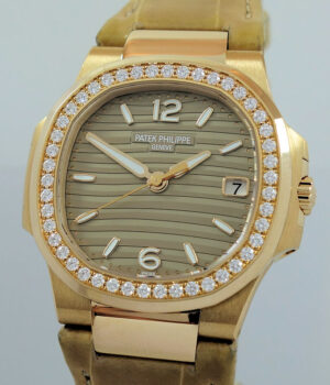 Patek Philippe Nautilus 32mm Rose-Gold & Diamond 7010R-012